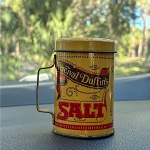 VINTAGE Percival Duffin's Yellow Salt Shaker RARE